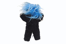 画像をギャラリービューアに読み込む, CHROME HEARTS クロムハーツ TEDDY BEAR テディベア キーリングチャーム クロスボール シルバ−925 ブラック ブルー 美品 中古 4b004274 