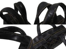 Load image into Gallery viewer, CHANEL シャネル ハンドバッグ ワイルドステッチ ブラック レザー A14692 シルバー金具 6番台 中古 4b004276