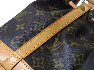 LOUIS VUITTON ルイヴィトン ミニノエ ハンドバッグ M42227 モノグラム PVC レザー ブラウン ゴールド金具 美品 中古 4b004278