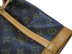 LOUIS VUITTON ルイヴィトン ミニノエ ハンドバッグ M42227 モノグラム PVC レザー ブラウン ゴールド金具 美品 中古 4b004278