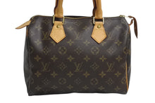 Load image into Gallery viewer, LOUIS VUITTON ルイヴィトン スピーディー25 ハンドバック M41528 モノグラム PVC レザー ブラウン ゴールド金具 美品 中古 4b004279