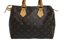 Load image into Gallery viewer, LOUIS VUITTON ルイヴィトン スピーディー25 ハンドバック M41528 モノグラム PVC レザー ブラウン ゴールド金具 美品 中古 4b004279