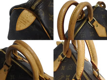 Load image into Gallery viewer, LOUIS VUITTON ルイヴィトン スピーディー25 ハンドバック M41528 モノグラム PVC レザー ブラウン ゴールド金具 美品 中古 4b004279