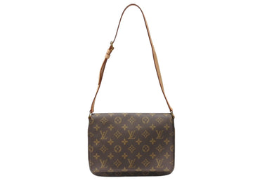 LOUIS VUITTON ルイヴィトン ミュゼットタンゴ ショルダーバック M51257 モノグラム ブラウン 美品 中古 4b004286