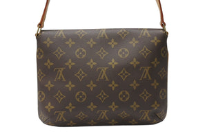 LOUIS VUITTON ルイヴィトン ミュゼットタンゴ ショルダーバック M51257 モノグラム ブラウン 美品 中古 4b004286