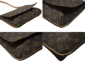 LOUIS VUITTON ルイヴィトン ミュゼットタンゴ ショルダーバック M51257 モノグラム ブラウン 美品 中古 4b004286