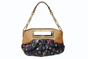 LOUIS VUITTON ルイヴィトン ジュディPM ワンショルダーバッグ M40258 PVC ヌメ革 モノグラム マルチカラー 村上隆 中古 4b004295