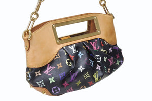 LOUIS VUITTON ルイヴィトン ジュディPM ワンショルダーバッグ M40258 PVC ヌメ革 モノグラム マルチカラー 村上隆 中古 4b004295