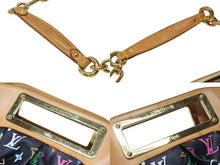 Load image into Gallery viewer, LOUIS VUITTON ルイヴィトン ジュディPM ワンショルダーバッグ M40258 PVC ヌメ革 モノグラム マルチカラー 村上隆 中古 4b004295