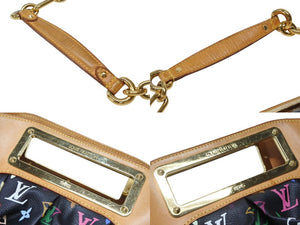 LOUIS VUITTON ルイヴィトン ジュディPM ワンショルダーバッグ M40258 PVC ヌメ革 モノグラム マルチカラー 村上隆 中古 4b004295