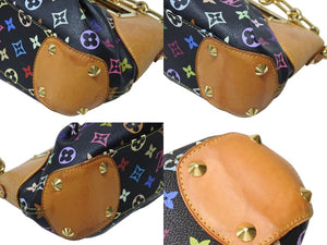 LOUIS VUITTON ルイヴィトン ジュディPM ワンショルダーバッグ M40258 PVC ヌメ革 モノグラム マルチカラー 村上隆 中古 4b004295