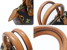 Load image into Gallery viewer, LOUIS VUITTON ルイヴィトン ミニスピーディ ハンドバッグ M92644 モノグラムマルチカラー 村上隆 ブラック ゴールド金具 美品 中古 4b004303