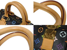 Load image into Gallery viewer, 極美品 LOUIS VUITTON ルイヴィトン スピーディ30 村上隆 ハンドバッグ M92642 モノグラム マルチカラー ブラック 中古 4b004309