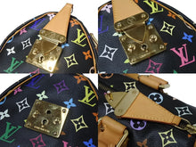 Load image into Gallery viewer, 極美品 LOUIS VUITTON ルイヴィトン スピーディ30 村上隆 ハンドバッグ M92642 モノグラム マルチカラー ブラック 中古 4b004309