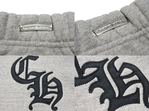 未使用 CHROME HEARTS クロムハーツ 7-11 SHORTS CHロゴ刺繡 ハーフパンツ ショーツ グレー サイズS 中古 4b004313 