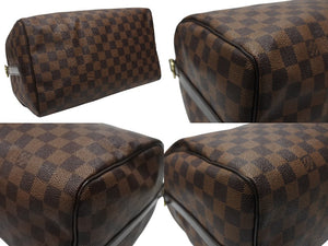 LOUIS VUITTON ルイヴィトン ハンドバッグ N41367 スピーディ バンドリエール30 ブラウン ダミエキャンバス ゴールド金具 美品 中古 4b004315