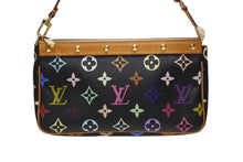 Load image into Gallery viewer, LOUIS VUITTON ルイヴィトン ポシェットアクセソワール アクセサリーポーチ M92648 モノグラム マルチカラー ブラック 美品 中古 4b004317