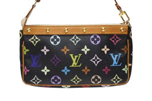 Load image into Gallery viewer, LOUIS VUITTON ルイヴィトン ポシェットアクセソワール アクセサリーポーチ M92648 モノグラム マルチカラー ブラック 美品 中古 4b004317