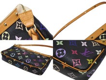 Load image into Gallery viewer, LOUIS VUITTON ルイヴィトン ポシェットアクセソワール アクセサリーポーチ M92648 モノグラム マルチカラー ブラック 美品 中古 4b004317