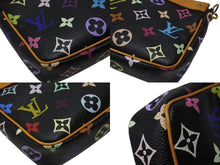 Load image into Gallery viewer, LOUIS VUITTON ルイヴィトン ポシェットアクセソワール アクセサリーポーチ M92648 モノグラム マルチカラー ブラック 美品 中古 4b004317