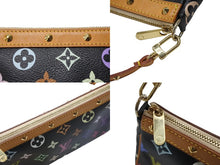 Load image into Gallery viewer, LOUIS VUITTON ルイヴィトン ポシェットアクセソワール アクセサリーポーチ M92648 モノグラム マルチカラー ブラック 美品 中古 4b004317