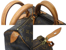 Load image into Gallery viewer, LOUIS VUITTON ルイヴィトン ハンドバッグ スピーディ35 M41524 PVCコーティングキャンバス レザー ブラウン ゴールド金具 美品 中古 4b004335