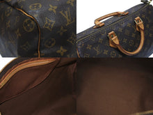 Load image into Gallery viewer, LOUIS VUITTON ルイヴィトン ハンドバッグ スピーディ35 M41524 PVCコーティングキャンバス レザー ブラウン ゴールド金具 美品 中古 4b004335