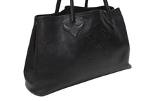 画像をギャラリービューアに読み込む, CHROME HEARTS クロムハーツ TOTE W SNP 3CEME 3セメタリークロスパッチ 2 スナップ トートバッグ ブラック シルバー925 美品 中古 4b004336 