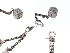 CHROME HEARTS クロムハーツ DICE DBL KEY CHAIN ダブルダイス キーチェーン 重量約86.5g 2013/.925刻印 シルバー925 美品 中古 4b004338 