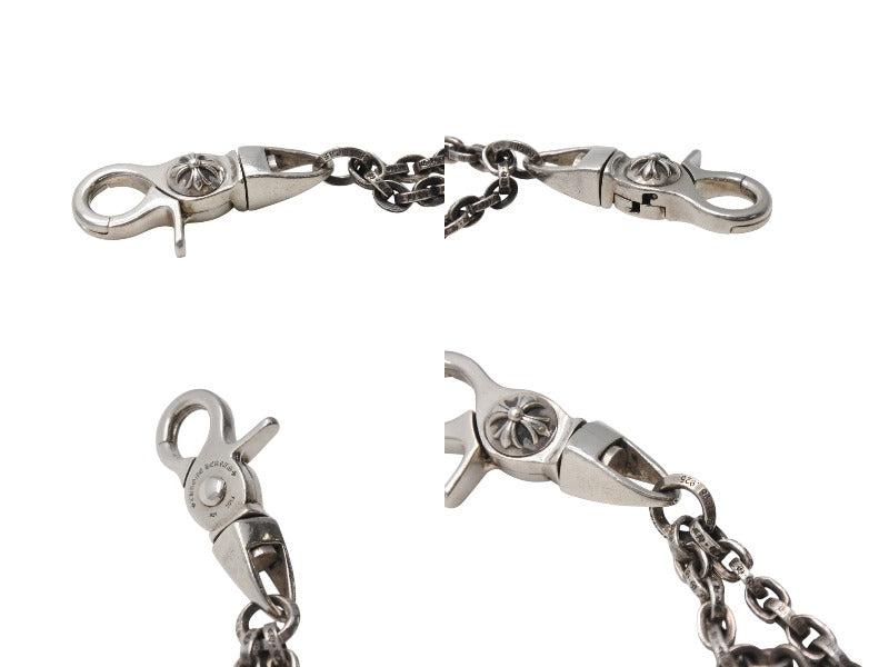 ヴィンテージシルバー925刻印キーホルダークロムハーツモチーフ CHROME HEARTS クロムハーツ DICE DBL KEY CHAIN ダブルダイス