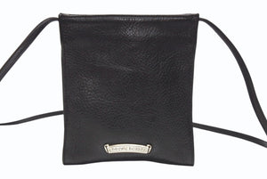 極美品 CHROME HEARTS クロムハーツ SQUARE POCKET BAG BS FLEUR スクエアポケット ショルダーバッグ BSフレア ブラック 中古 4b004340