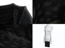 Load image into Gallery viewer, 極美品 CHROME HEARTS クロムハーツ SQUARE POCKET BAG BS FLEUR スクエアポケット ショルダーバッグ BSフレア ブラック 中古 4b004340