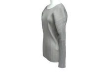 Load image into Gallery viewer, ISSEY MIYAKE イッセイミヤケ プリーツ カットソー IM13JK554 グレー ポリエステル サイズM 美品 中古 4b004349