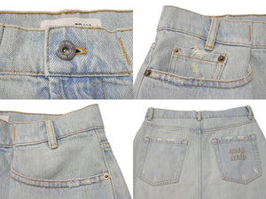 MIUMIU ミュウミュウ デニムスカート ブルー コットン サイズ36 GWD282 11D8 美品 中古 4b004357