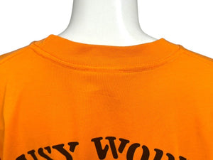 A BATHING APE アベイシングエイプ 半袖Ｔシャツ オレンジ コットン サイズL 001TEK301352M 美品 中古 4b004359
