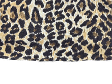 Load image into Gallery viewer, DOLCE&amp;GABBANA ドルチェアンドガッバーナ ポロシャツ ノースリーブ D＆Gロゴ レオパード ブラウン 美品 中古 4b004362