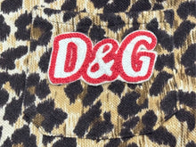 Load image into Gallery viewer, DOLCE&amp;GABBANA ドルチェアンドガッバーナ ポロシャツ ノースリーブ D＆Gロゴ レオパード ブラウン 美品 中古 4b004362