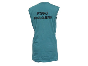 DOLCE&GABBANA ドルチェアンドガッバーナ ディズニーコラボ グーフィー タンクトップ CA00985 コットン エメラルドグリーン サイズ44 美品 中古 4b004363