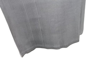 極美品 ISSEY MIYAKE イッセイミヤケ Vネック プリーツ長袖カットソー IM13-FJ025 サイズM グレー 中古 4b004371