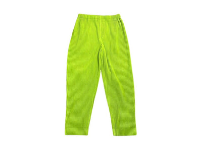 HOMME PLISSE ISSEY MIYAKE オム プリッセ イッセイミヤケ プリーツテーパードパンツ HP03JF141 グリーン 2 美品 中古 4b004375