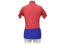 Load image into Gallery viewer, 極美品 ISSEY MIYAKE WHITE LABEL イッセイミヤケ ホワイトレーベル 半袖プリーツカットソー IM42FJ254 サイズ2 バイカラー 中古 4b004377