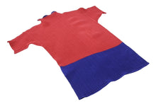 Load image into Gallery viewer, 極美品 ISSEY MIYAKE WHITE LABEL イッセイミヤケ ホワイトレーベル 半袖プリーツカットソー IM42FJ254 サイズ2 バイカラー 中古 4b004377