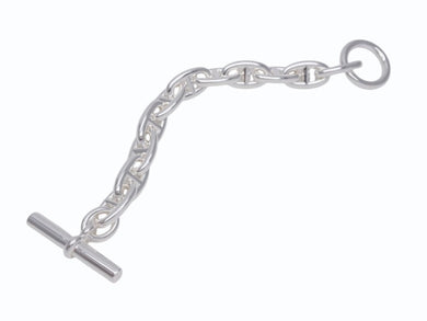 新品未使用 HERMES エルメス シェーヌダンクルGM ブレスレット 11コマ 新型 シルバー925 66.3g ジュエリー アクセサリー 小物 中古 4b004383
