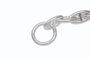 新品未使用 HERMES エルメス シェーヌダンクルGM ブレスレット 12コマ 新型 シルバー925 71.7g ジュエリー アクセサリー 小物 中古 4b004384
