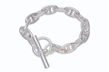 Load image into Gallery viewer, 新品未使用 HERMES エルメス シェーヌダンクルGM ブレスレット 14コマ 新型 シルバー925 79.8g ジュエリー アクセサリー 小物 中古 4b004386