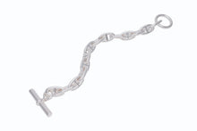 Load image into Gallery viewer, 新品未使用 HERMES エルメス シェーヌダンクルGM ブレスレット 14コマ 新型 シルバー925 79.8g ジュエリー アクセサリー 小物 中古 4b004386
