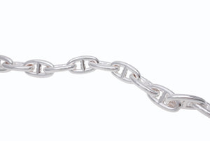 新品未使用 HERMES エルメス シェーヌダンクルGM ブレスレット 14コマ 新型 シルバー925 79.8g ジュエリー アクセサリー 小物 中古 4b004386