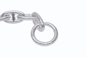 新品未使用 HERMES エルメス シェーヌダンクルGM ブレスレット 14コマ 新型 シルバー925 79.8g ジュエリー アクセサリー 小物 中古 4b004386