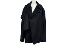 Load image into Gallery viewer, 極美品 Christian Dior クリスチャンディオール FRONT PANEL PEA COAT トレンチコート 943C435B4703 ブラック サイズ50 中古 4b004395