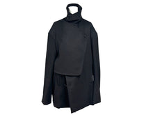 Load image into Gallery viewer, 極美品 Christian Dior クリスチャンディオール FRONT PANEL PEA COAT トレンチコート 943C435B4703 ブラック サイズ50 中古 4b004395